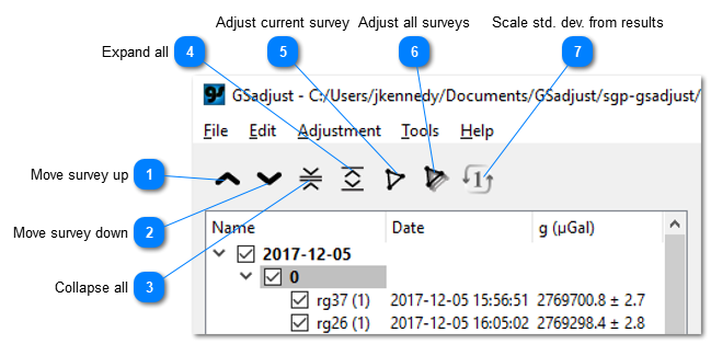 Tree view toolbar